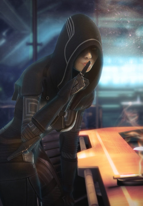 Mass Effect Fan Arts#1 The Catalyst by Mezamero#2 Kasumi Goto and #3 Tali'Zorah by brinx-II#4 Mass E