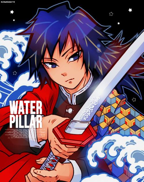 aizawashoutta: ★GIYUU TOMIOKA | DEMON SLAYER: WATER PILLAR★ ↳ requested by anonie honey ♥ (&c