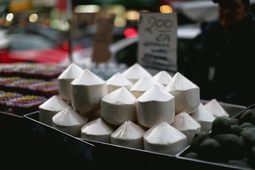 Coconuts in Chinatown. 