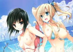 uncensored-pleasure-hentai:kashiwazaki sena and mikazuki yozora (boku wa tomodachi ga sukunai) drawn by karory