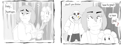 creamedgravy: I like to think Underfell Sans would still stop to greet you even if it isn’t th