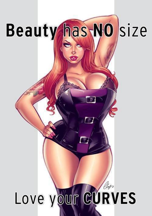 Porn pinupanddown:  Beauty Has NO size Love Your photos