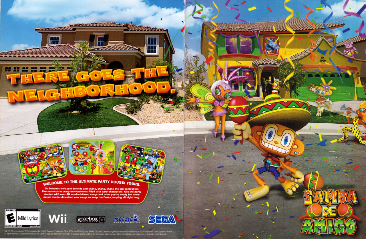 Video Game Print Ads Samba De Amigo Wii Usa Magazine 08 Video Game Print Ads Samba De Amigo Wii Usa Magazine 08