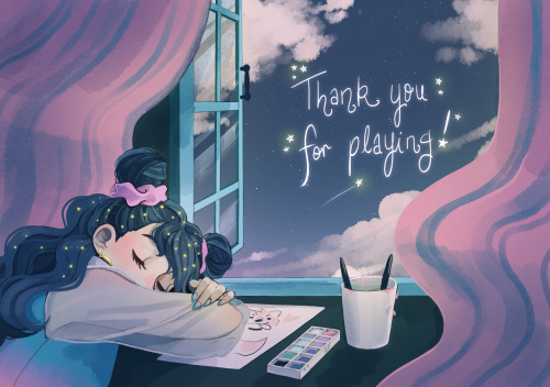 The thank you card I made for Tokyo Alley DREAMERS 