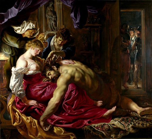 Peter Paul Rubens (Siegen, Westphalia, 1577 ~ Antwerp, 1640) Samson and Delilah (1609~1610)London Th