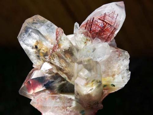 Quartz with Rutile and Green Fuchsite inclusions - Brazil