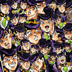 t0ah:  I made a Josuke collage as a cover