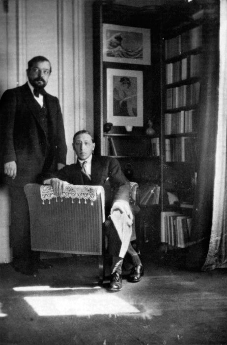 karamazove:Igor Stravinsky and Claude Debussy in the latter’s apartment in the Avenue du Bois de Bou