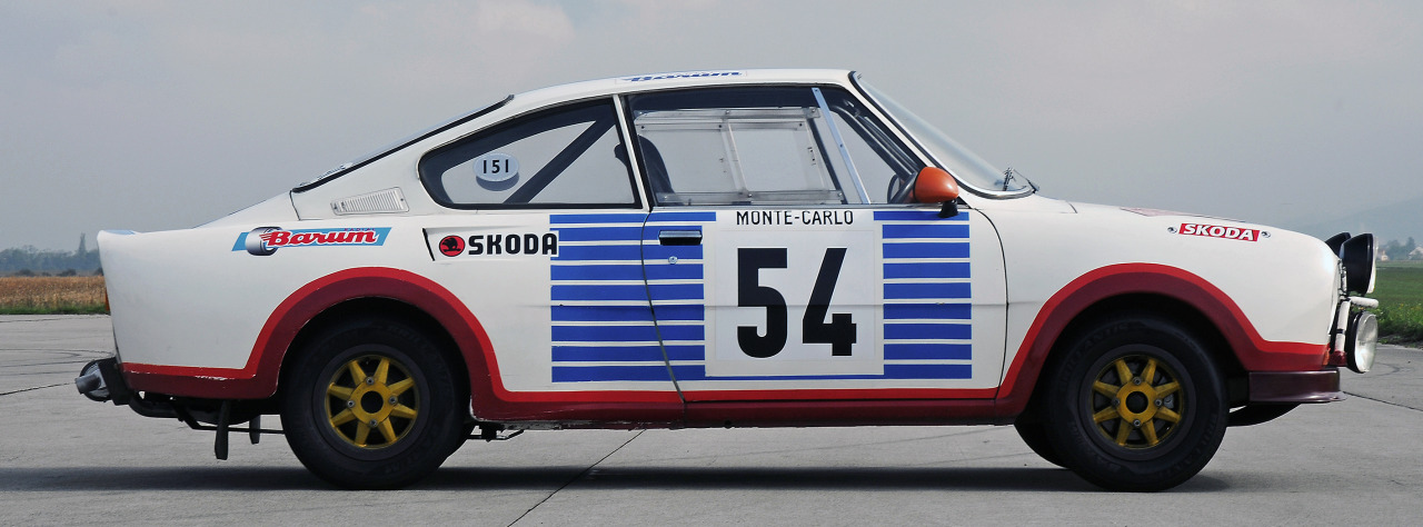 carsthatnevermadeit:  Å koda 130RS rally version, 1975. The rear enginedÂ Å koda