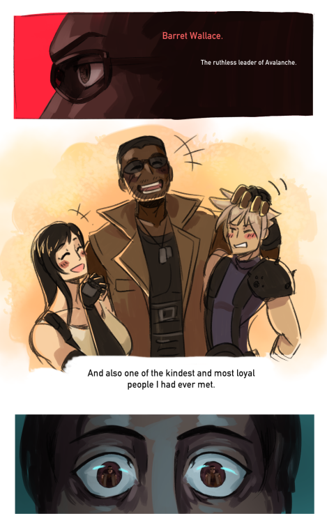 mabsart: **ff7 spoilers** [ one-sided Barret/Reeve ] After all that time spent looking, watching, no