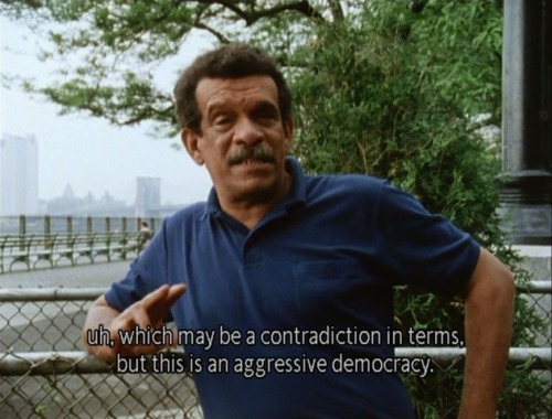 Derek Walcott in …And the Pursuit of Happiness(1986) dir. Louis Malle