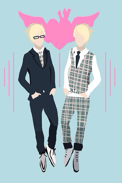 crazy-melomaniac:  DRAMAtical Murder minimalist style. .