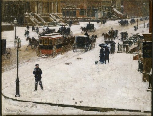 Fifth Avenue in Winter, Childe Hassam, ca. 1892