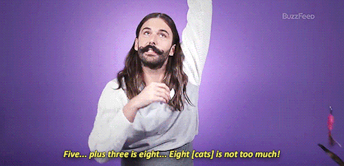 zlall: Jonathan Van Ness Plays With Kittens While Answering Fan Questions