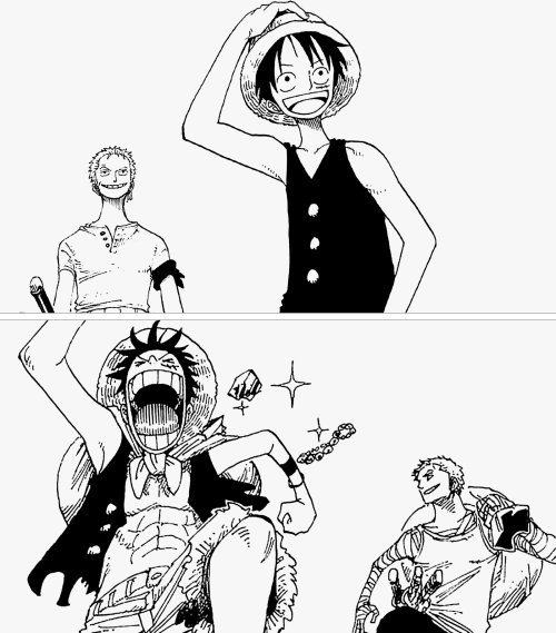 Porn photo zorobae: Luffy and Zoro throughout the years