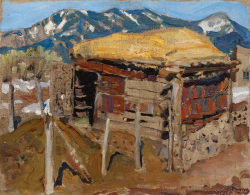 Shed in the Taos Mountains, Akseli Gallen-Kallela, 1925, Finnish National Galleryhttp://kokoelmat.fn