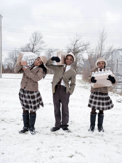 cartermagazine: Today We Reflect On Flint, Michigan February 2016 Siblings Julie, Antonio, and India