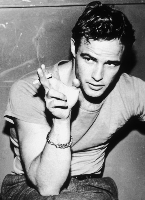 Marlon Brando in A Streetcar Named Desire by Elia Kazan, 1951.