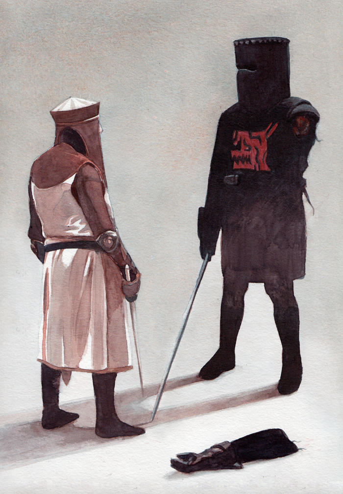 eatsleepdraw:  It’s just a flesh wound Here’s my tumblr.