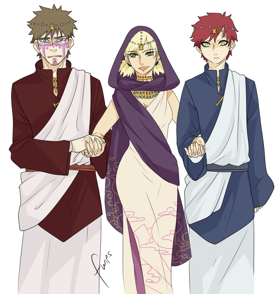 fwips:  walking the princess down the aisle~. headcannons for Temari’s wedding