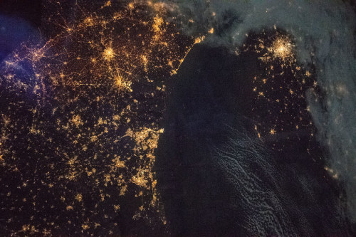 space-pics:The lights of the northern European cities by NASA Johnson