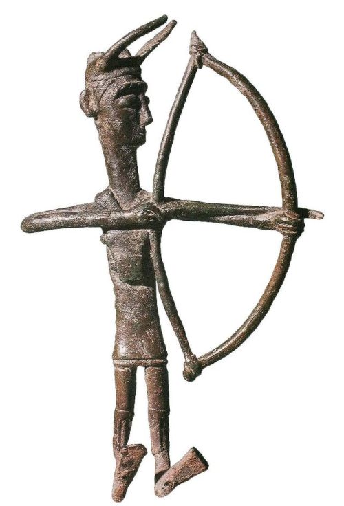 worldhistoryfacts:Bronze archer from the Nuragic civilization on Sardinia. This culture thrived on S