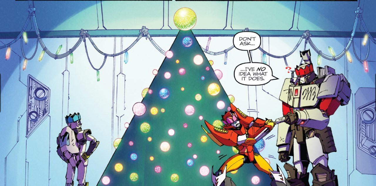 this is the post of christmas minimus rodimus and megatron reblog for pure transformers