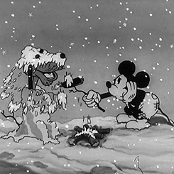 vintagemickeymouse:Merry Christmas! - Mickey’s Good Deed - 1932