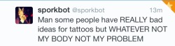 bestnatesmithever:  If I ever got a tattoo this might be it.