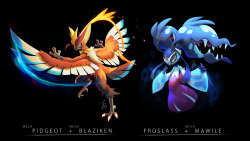 syntheticimagination:  Here are some new fusions! I’m thinking of permanently reducing the amount of fusions to 4-5 per set so I can post them more regularly, since I still love making these! I also want to thank everyone for their support and kind