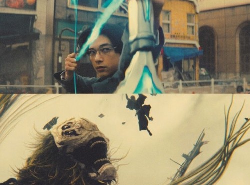 RYO YOSHIZAWA as Uryū Ishida, SOTA FUKUSHI as Ichigo Kurosaki, and TAICHI SAOTOME as Renji Abarai in