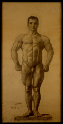 Sascha Schneider, Athlete In Basic Position, 1907