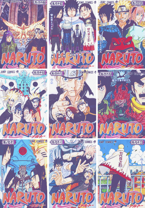 Porn photo misakachan:  Naruto Manga Covers