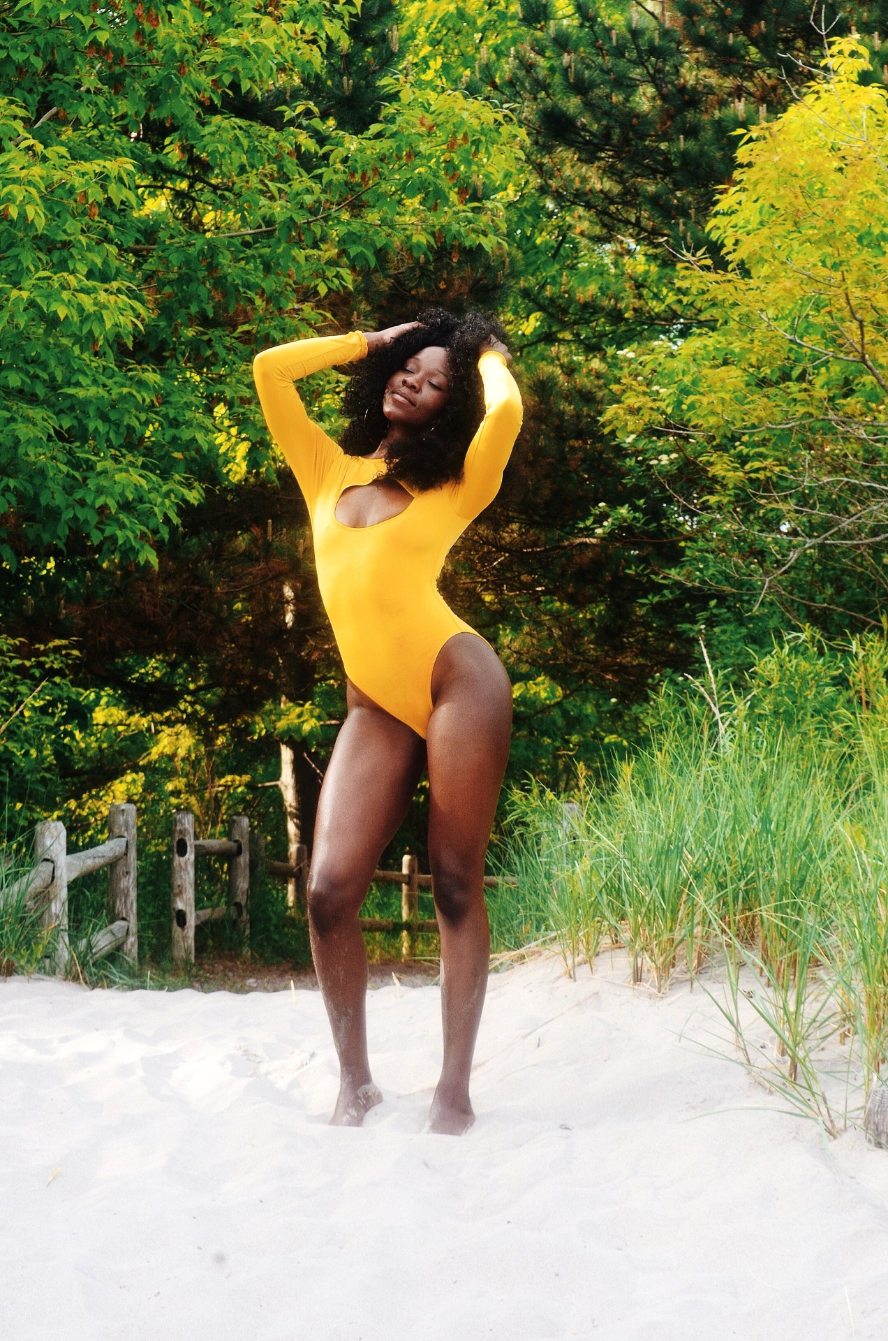 youngblackandvegan:  she-is-king:  A Day On The Beach (In Pictures) Swimsuit Designed