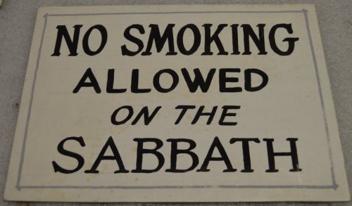  #DYK March 10 is National No Smoking Day (in the UK)?This sign once hung in the Ohr Knesseth Israel