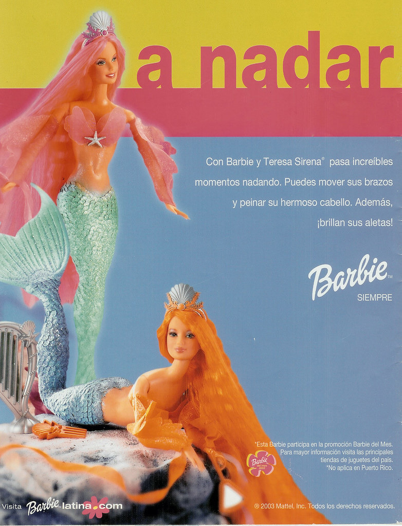 Negen Prime Matig Old School Barbie — Mermaid Fantasy ad on Barbie Magazine (2003)