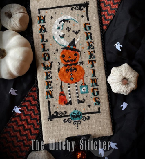 snootyfoxfashion: Halloween Cross Stitch Kits from WitchyStitcher