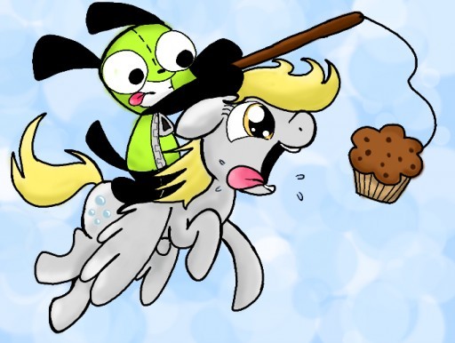 paperderp:  A pony and a robot by ~Koalacubes  X3 *giggles* &lt;3