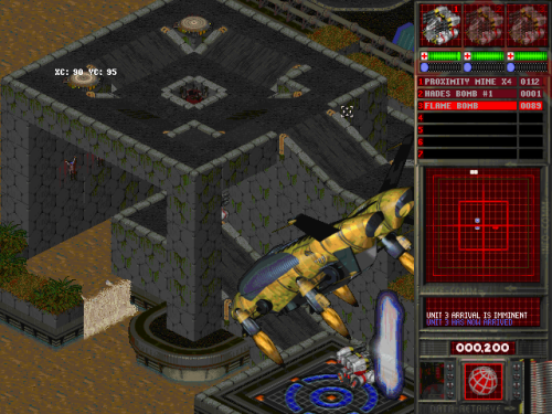 dos-ist-gut:  Bedlam 2: Absolute Bedlam (Mirage Technologies (Multimedia) Ltd., 1997) An isometric action game, with pre-rendered graphics similar to the Crusader games, Bedlam 2 is a simple, straightforward experience with easy mouse controls and a ton