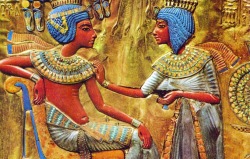 tiny-librarian: “Images from Tut’s tomb speak of a deep and enduring affection….The most impressive thing about the wife of Tutankamun…she is the only Queen in the history of the Pharaohs, that you can actually see that she was in love. And you