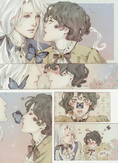 les-trois-roses:  &ldquo;Je fais de toi mon Essentiel&rdquo; Art by Loputyn