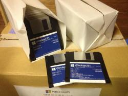 Windows 8 on a set of 3,711 floppy disks.