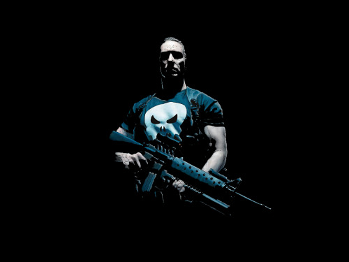“They laugh at the law… they don’t laugh at me.”The Punisher. Just a man, a