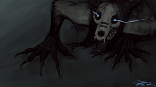 Slashtober 2: Clawsheres my oc being a creep