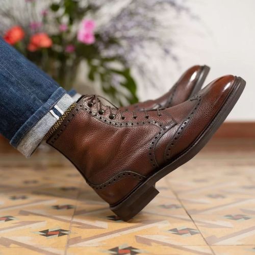 The Ellington Wingtip Derby Boot by Norman Vilalta is a special design that we made together and it 