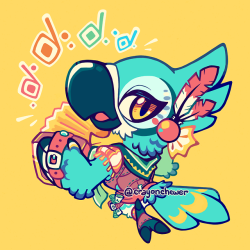 crayonchewer:   Would you like to hear a nice verse about a cute bird bard? 🎼🎵🎶  