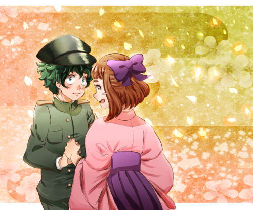 sayachandrawings:  Because every ship needs at least one Taisho romance fanart 