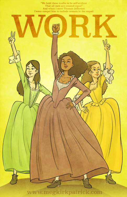 megmcmuffins:  Angelica, Eliza, AND Peggy. The Schuyler sisters. I’m waffling on whether or not I’m 