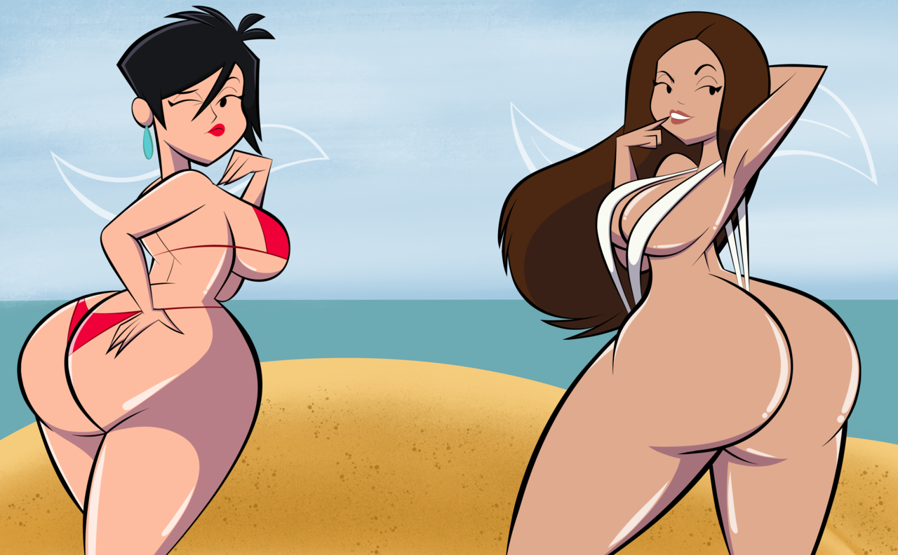 ck-blogs-stuff:  Sexy Beach: Neena and Rebecca! by CK-Draws-Stuff  PATREON So recently