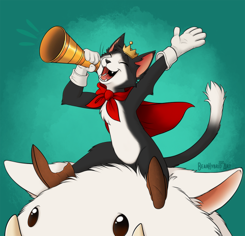 Technically my last artwork of 2020 a birthday request from my Husburr! Cait Sith from Final Fantasy